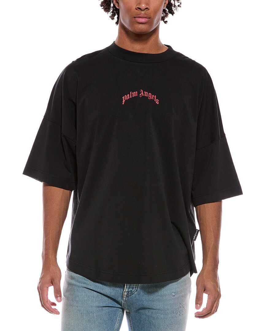 Palm Angels Palm Angels Back Curved Logo Over T-Shirt