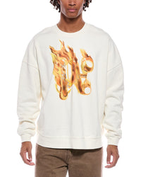 Palm Angels Palm Angels Burning Monogram Crewneck Sweatshirt