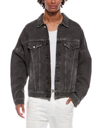 Palm Angels Palm Angels Back Logo Over Denim Jacket