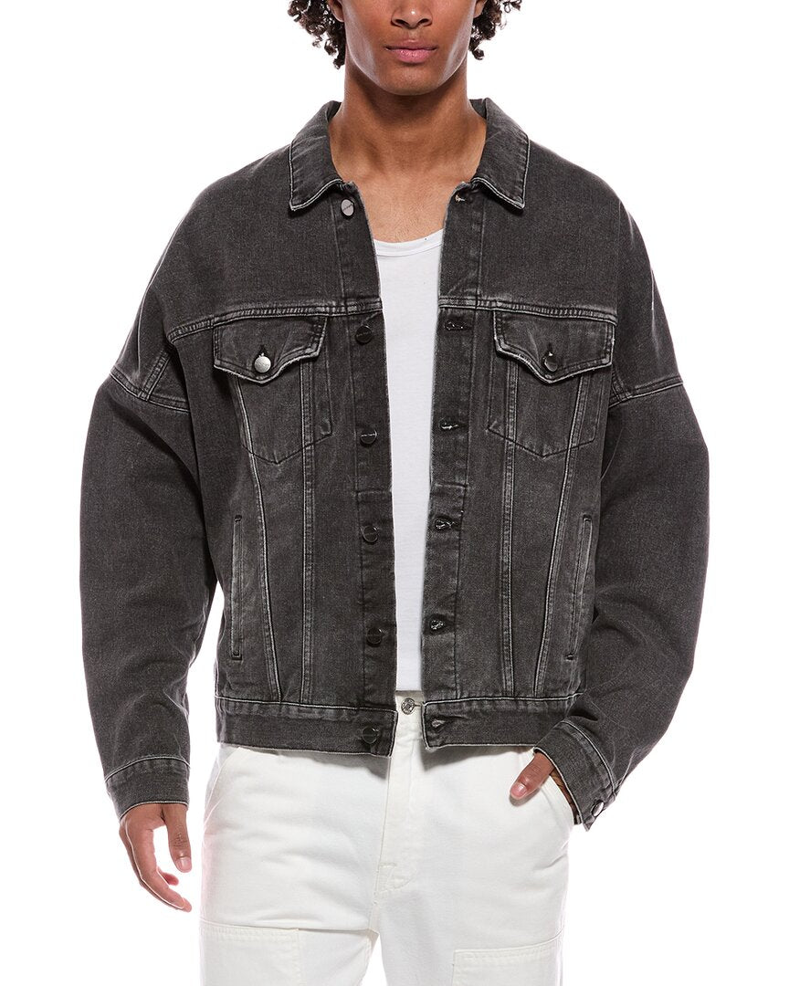 Palm Angels Palm Angels Back Logo Over Denim Jacket
