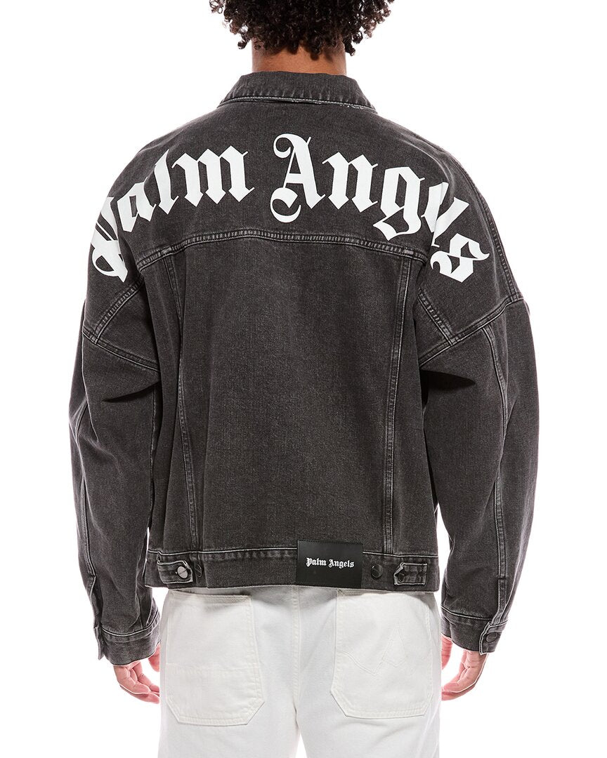 Palm Angels Palm Angels Back Logo Over Denim Jacket