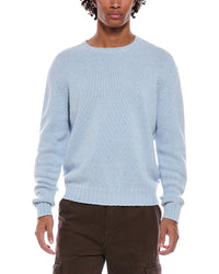 Palm Angels Palm Angels Curved Logo Wool-Blend Crewneck Sweater