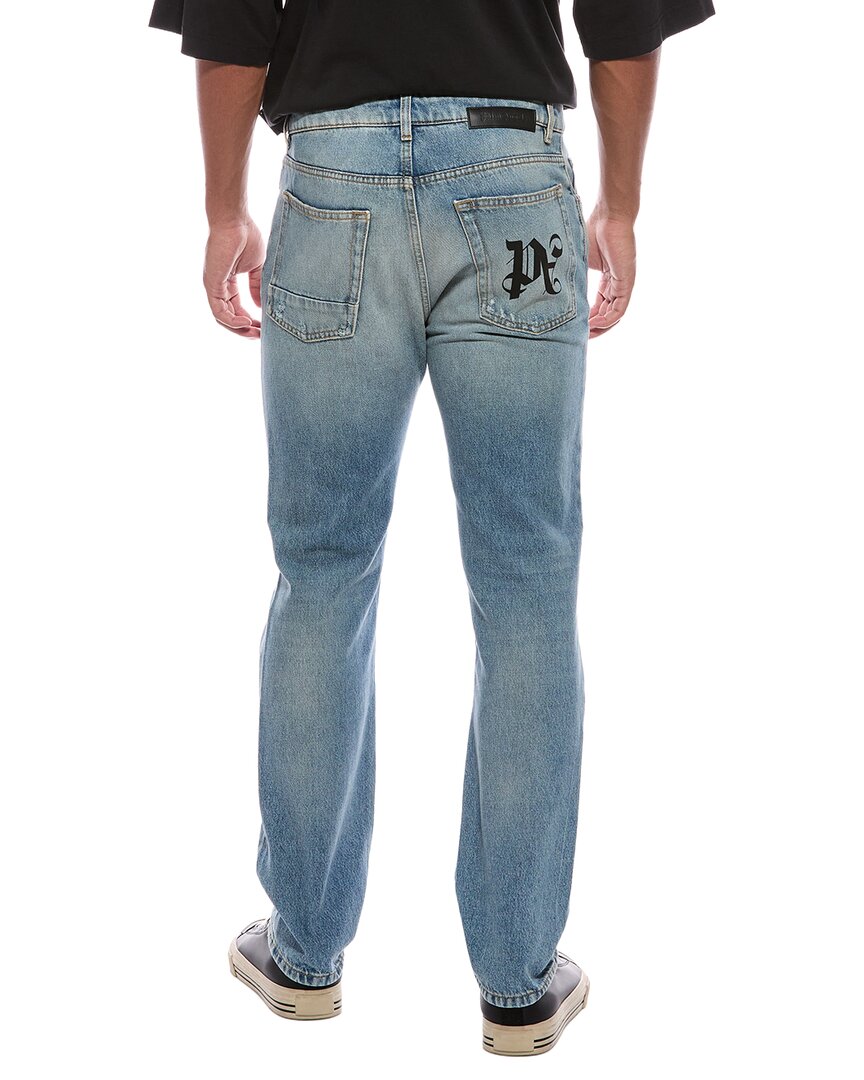 Palm Angels Palm Angels Monogram Regular Straight Jean