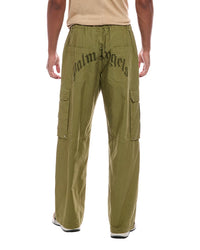 Palm Angels Palm Angels Curved Logo Cargo Pant