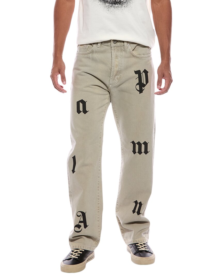 Palm Angels Palm Angels Bull Logo Patch Straight Jean