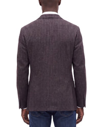 Corneliani Corneliani Cc Collection Striped Wool & Silk-Blend Blazer