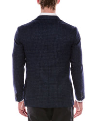 Corneliani Corneliani Cc Collection Half-Lined Jacquard Wool-Blend Blazer