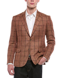 Corneliani Corneliani Cc Collection Virgin Wool & Linen-Blend Jacket
