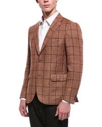 Corneliani Corneliani Cc Collection Virgin Wool & Linen-Blend Jacket