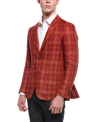 Corneliani Corneliani Cc Collection Tartan Linen Jacket