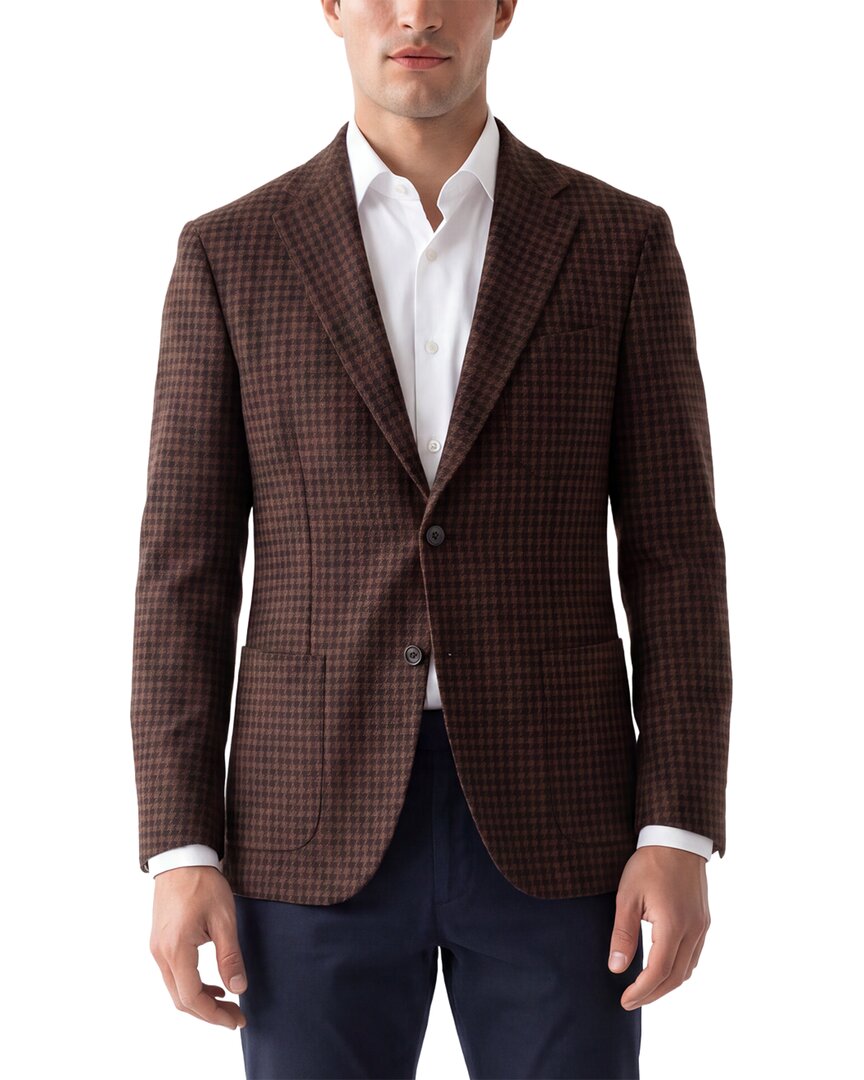 Corneliani Corneliani Cc Collection Houndstooth Wool-Blend Blazer