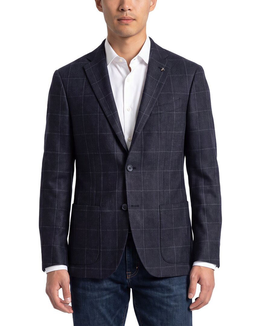 Corneliani Corneliani Cc Collection Wool & Cashmere-Blend Windowpane Blazer