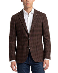 Corneliani Corneliani Cc Collection Houndstooth Wool-Blend Blazer