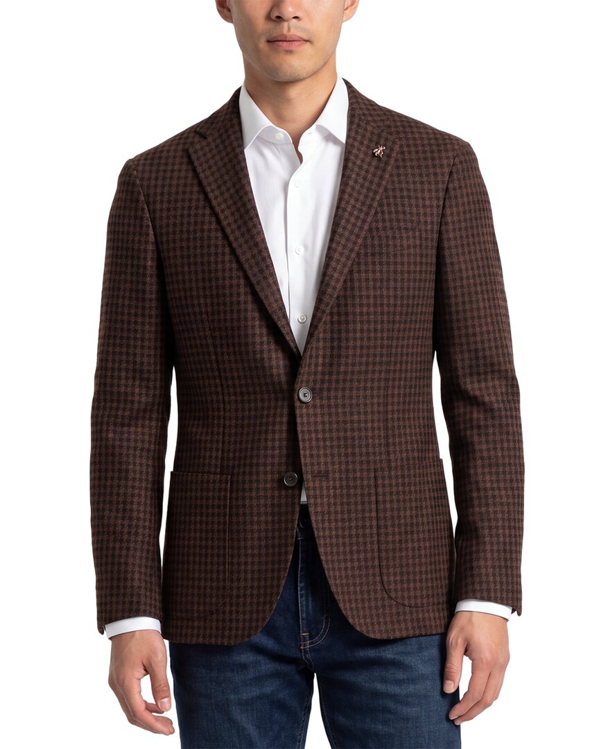 Corneliani Corneliani Cc Collection Houndstooth Wool-Blend Blazer