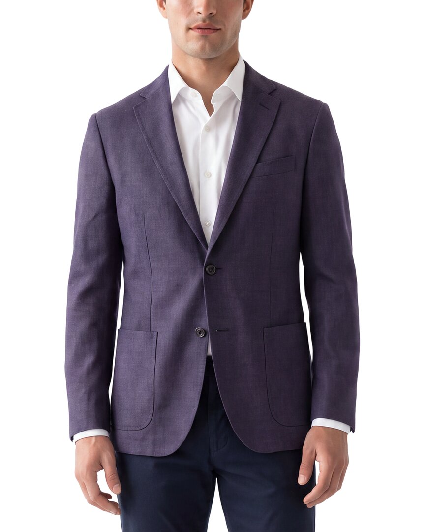 Corneliani Corneliani Cc Collection Virgin Wool & Silk-Blend Hopsack Blazer