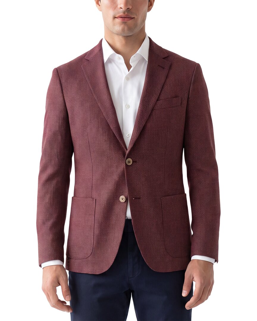 Corneliani Corneliani Cc Collection Seersucker Wool & Silk-Blend Blazer