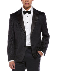 Report Collection Textured Velvet Blazer
