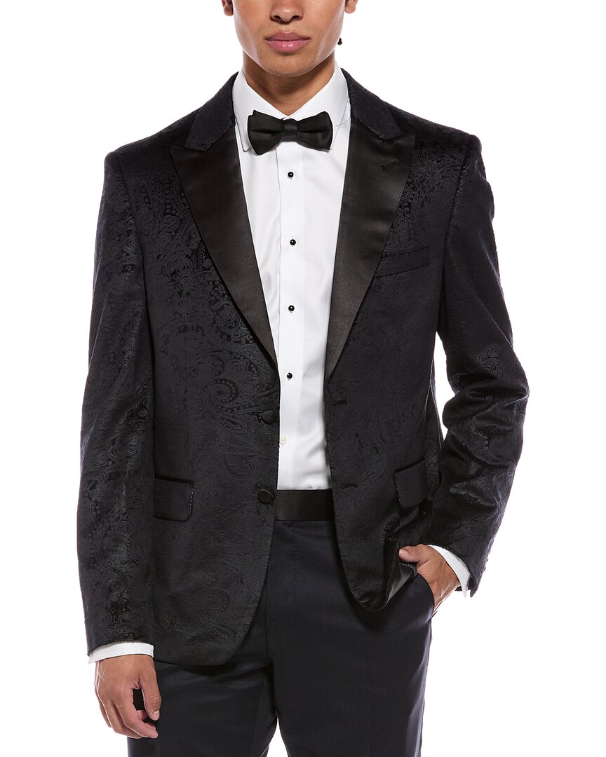 Report Collection Textured Velvet Blazer
