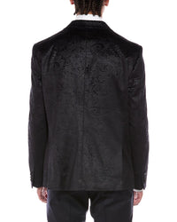 Report Collection Textured Velvet Blazer