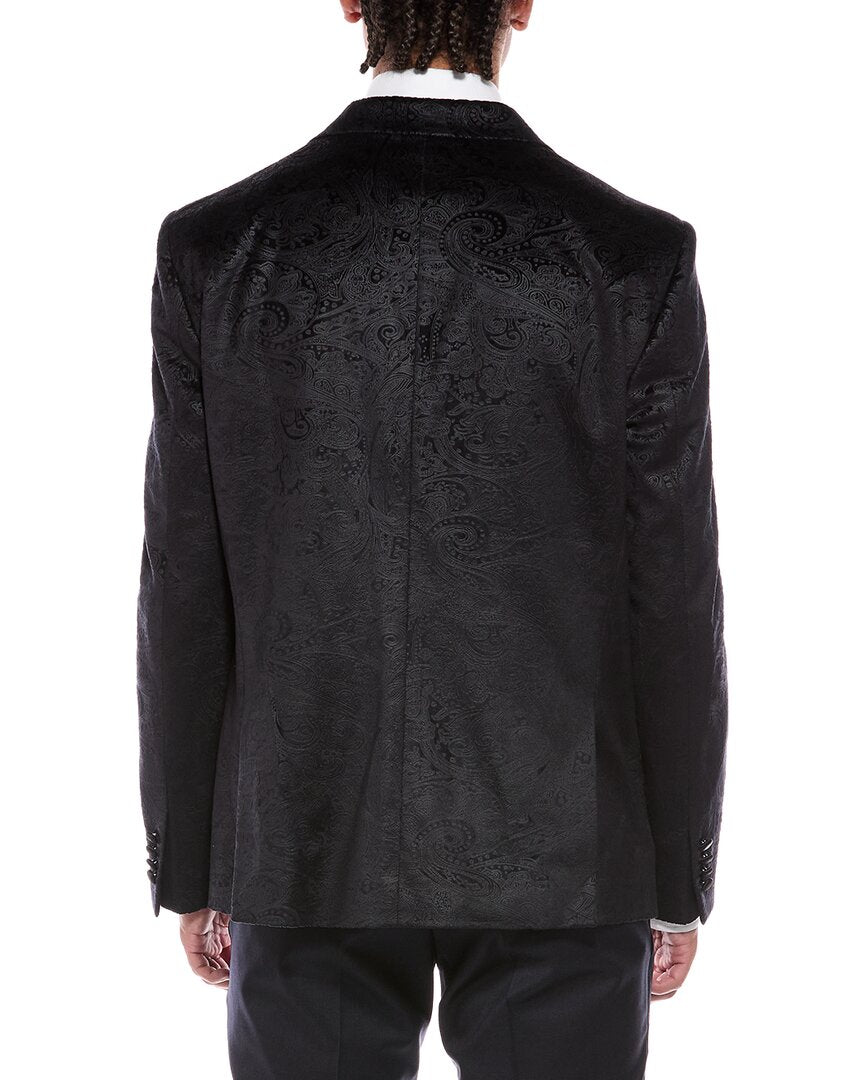 Report Collection Textured Velvet Blazer