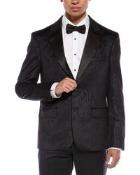 Report Collection Textured Velvet Blazer