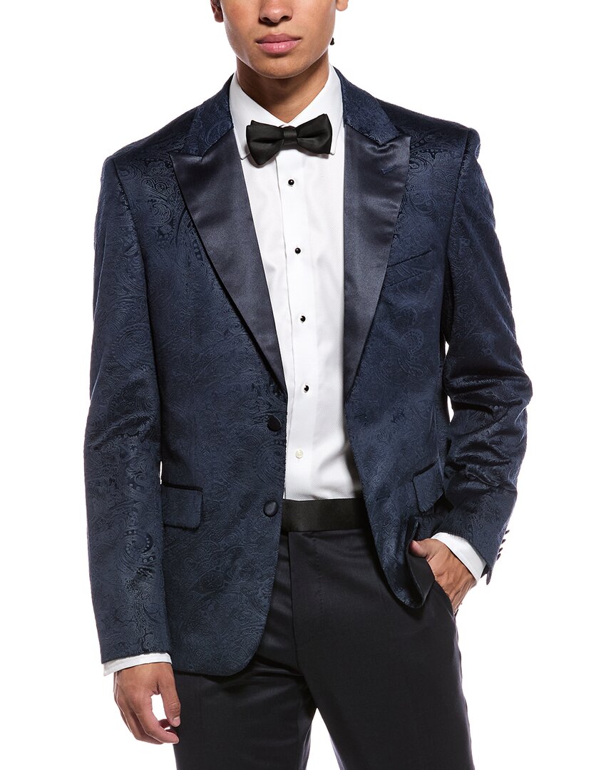 Report Collection Textured Velvet Blazer