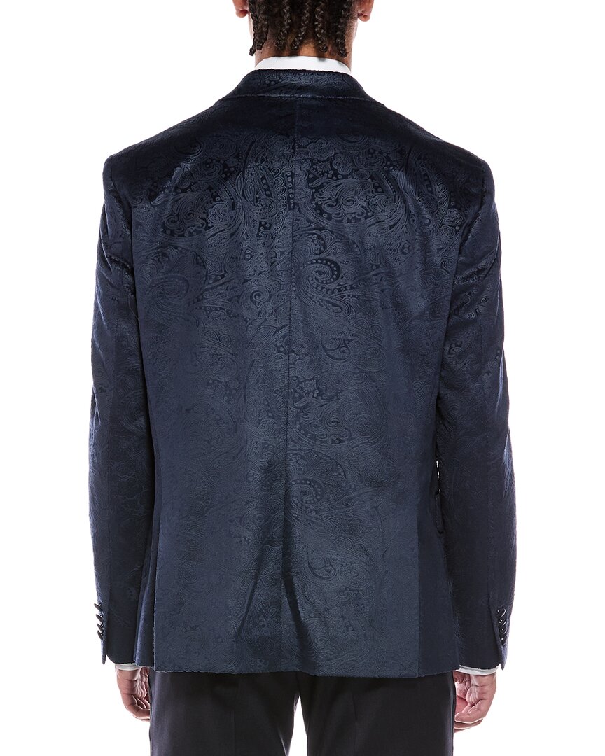 Report Collection Textured Velvet Blazer