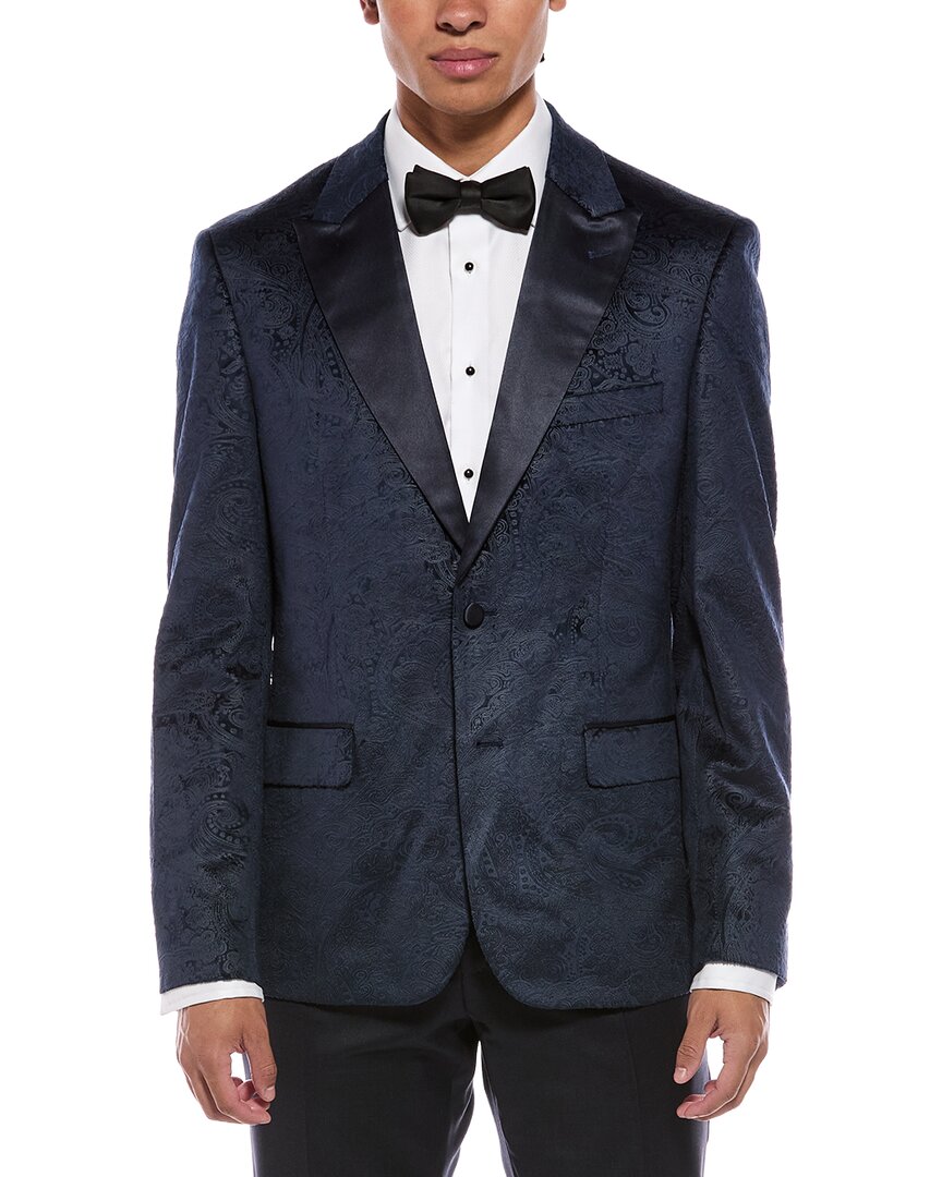 Report Collection Textured Velvet Blazer