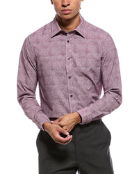 Report Collection Report Collection 4-Way Printed Woven Sport Shirt