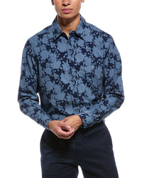 Report Collection 4-Way Printed Woven Sport Shirt