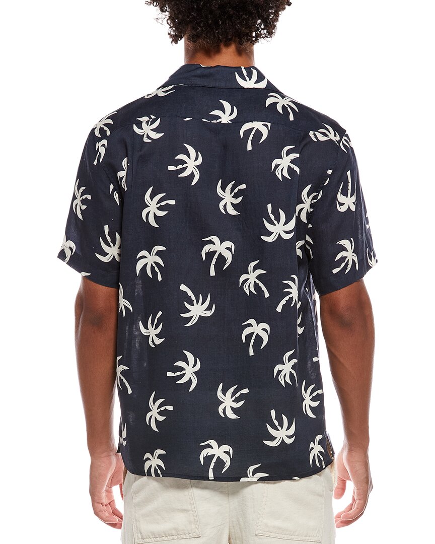 Onia Air Linen-Blend Convertible Vacation Shirt