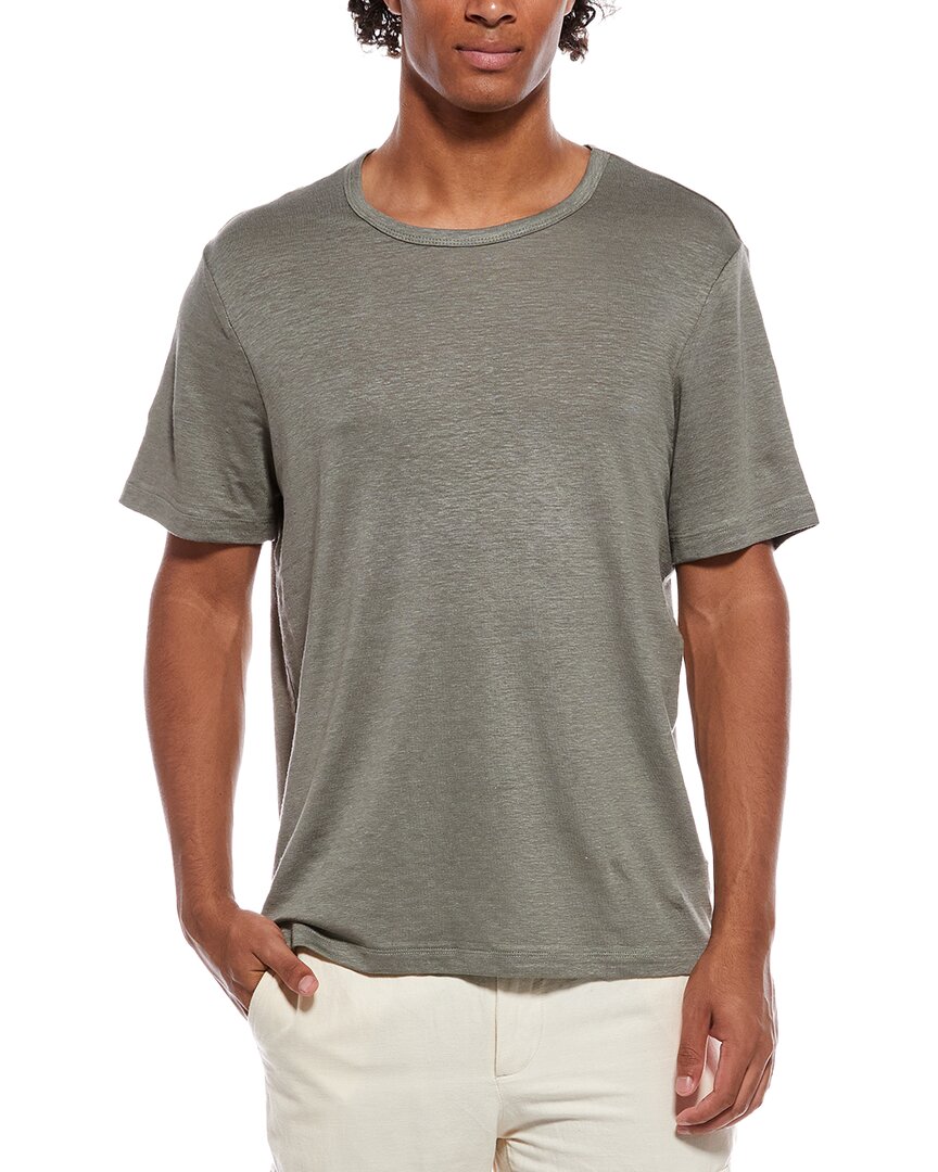 Onia Stretch Linen-Blend Crewneck T-Shirt