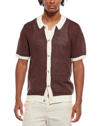 Onia Onia Linen Button Up Sweater