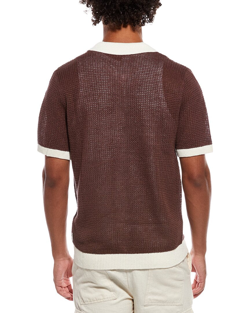 Onia Onia Linen Button Up Sweater