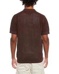 Onia Crochet Knit Button Up