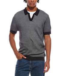 Onia Textured Johnny Collar Polo Shirt
