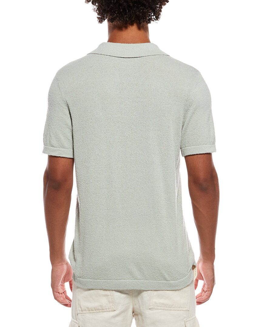 Onia Boucle Knit Johnny Polo Shirt