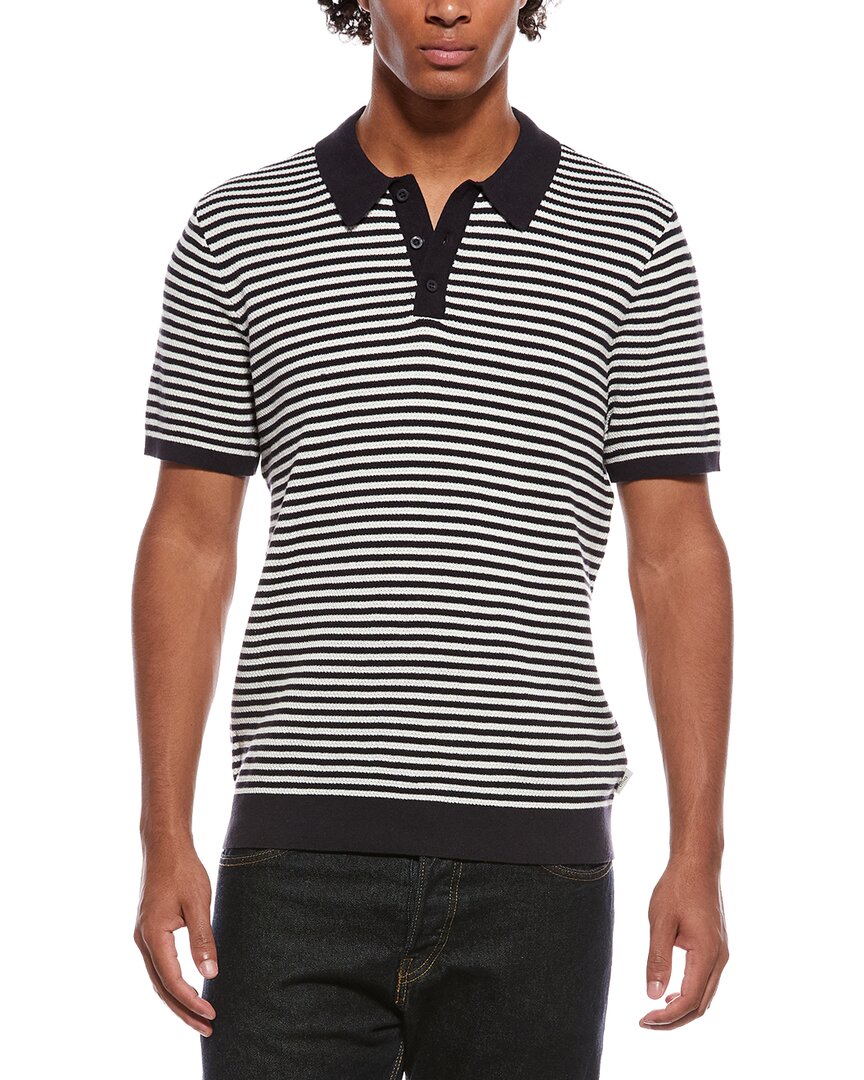 Onia Textured Knit Polo Shirt