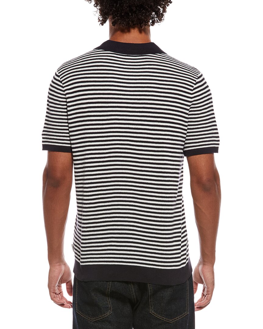 Onia Textured Knit Polo Shirt