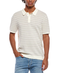 Onia Textured Knit Polo Shirt