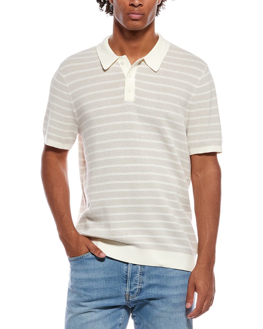 Onia Textured Knit Polo Shirt
