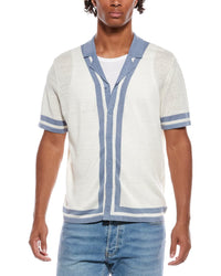 Onia Onia Linen Knit Camp Shirt