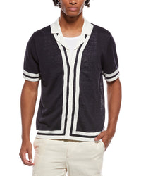 Onia Onia Linen Knit Camp Shirt