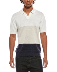 Onia Silk & Linen-Blend Johnny Polo Shirt
