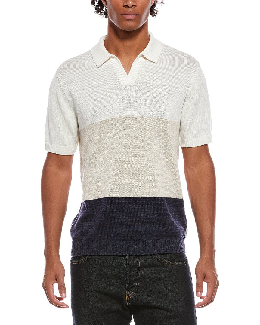 Onia Silk & Linen-Blend Johnny Polo Shirt