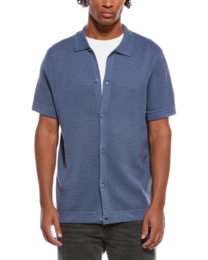 Onia Drop Needle Button-Up Shirt