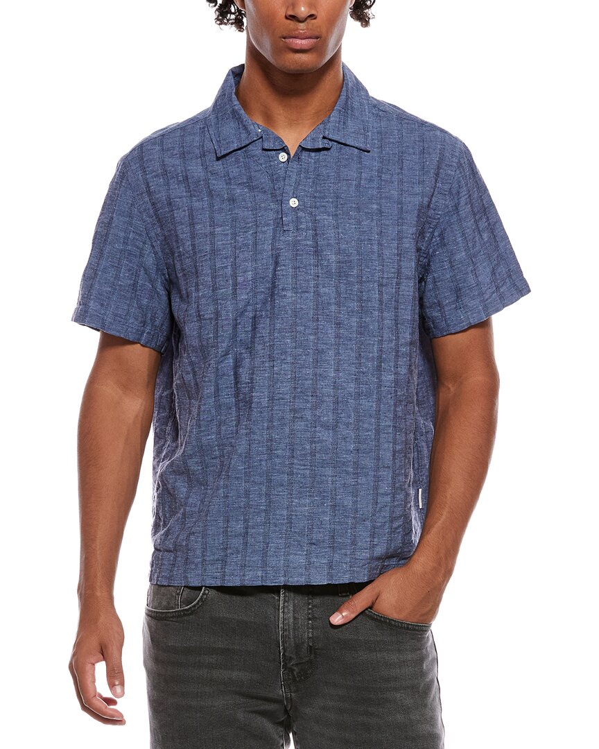 Onia Linen-Blend Popover Shirt