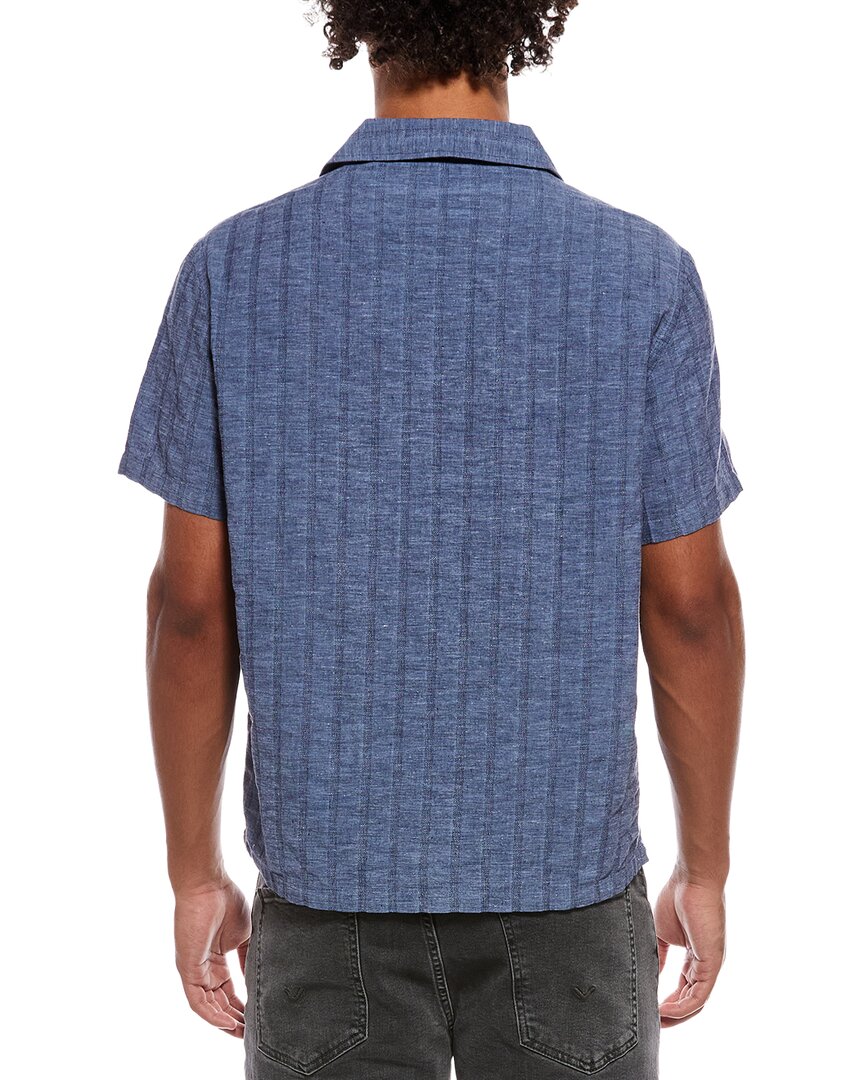 Onia Linen-Blend Popover Shirt