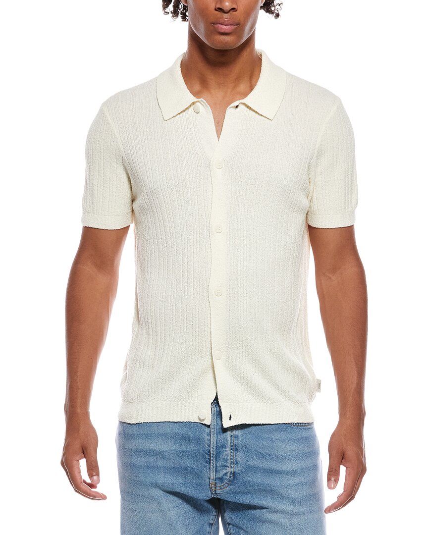 Onia Boucle Rib Button-Up Shirt