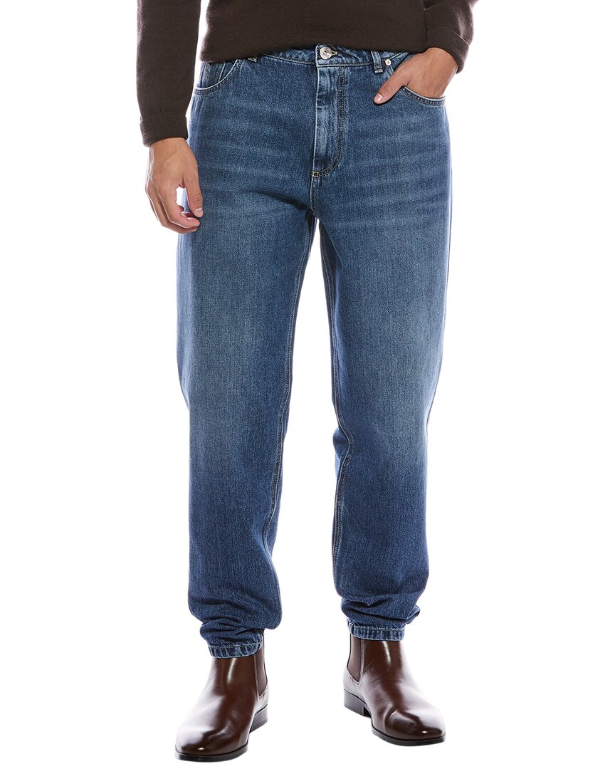 Brunello Cucinelli Brunello Cucinelli Medium Wash Easy Fit Jean